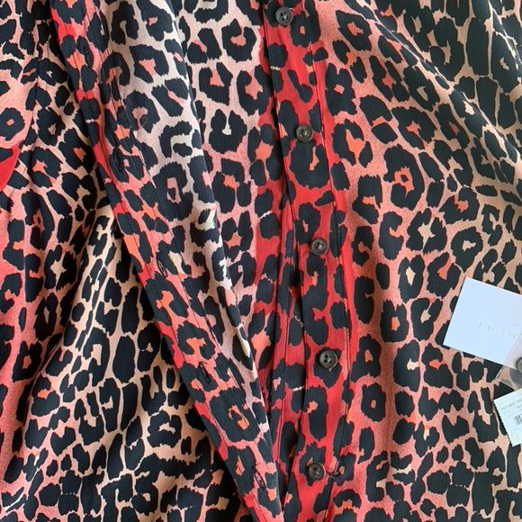 Equipment Lucido Silk Dress in Cayenne Hyde - Picture 8 of 8